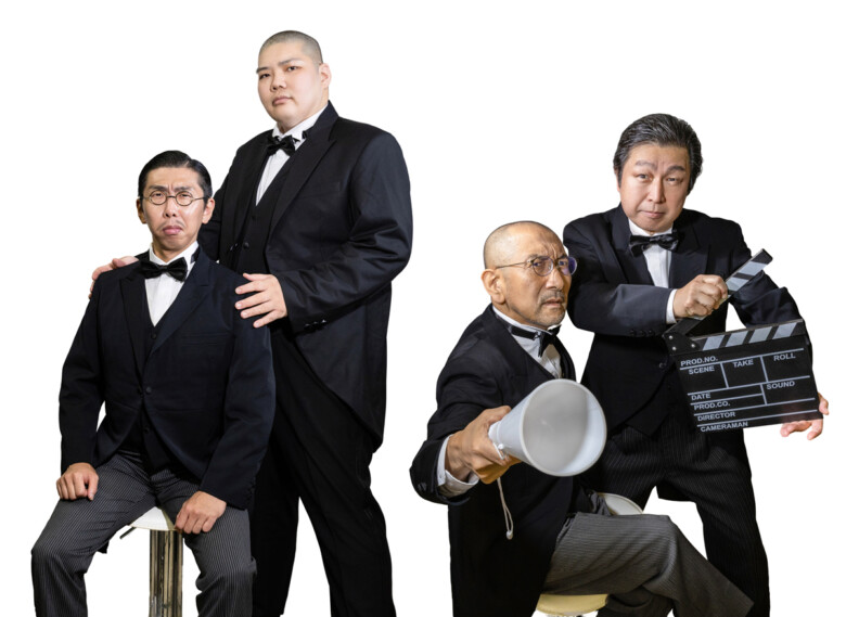 左からボブ・マーサム(THE ROB CARLTON)、満腹満、川下大洋、松矢一平