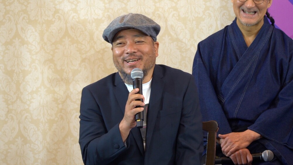 劇団☆新感線『アケチコ！』製作発表より　福原充則（作）